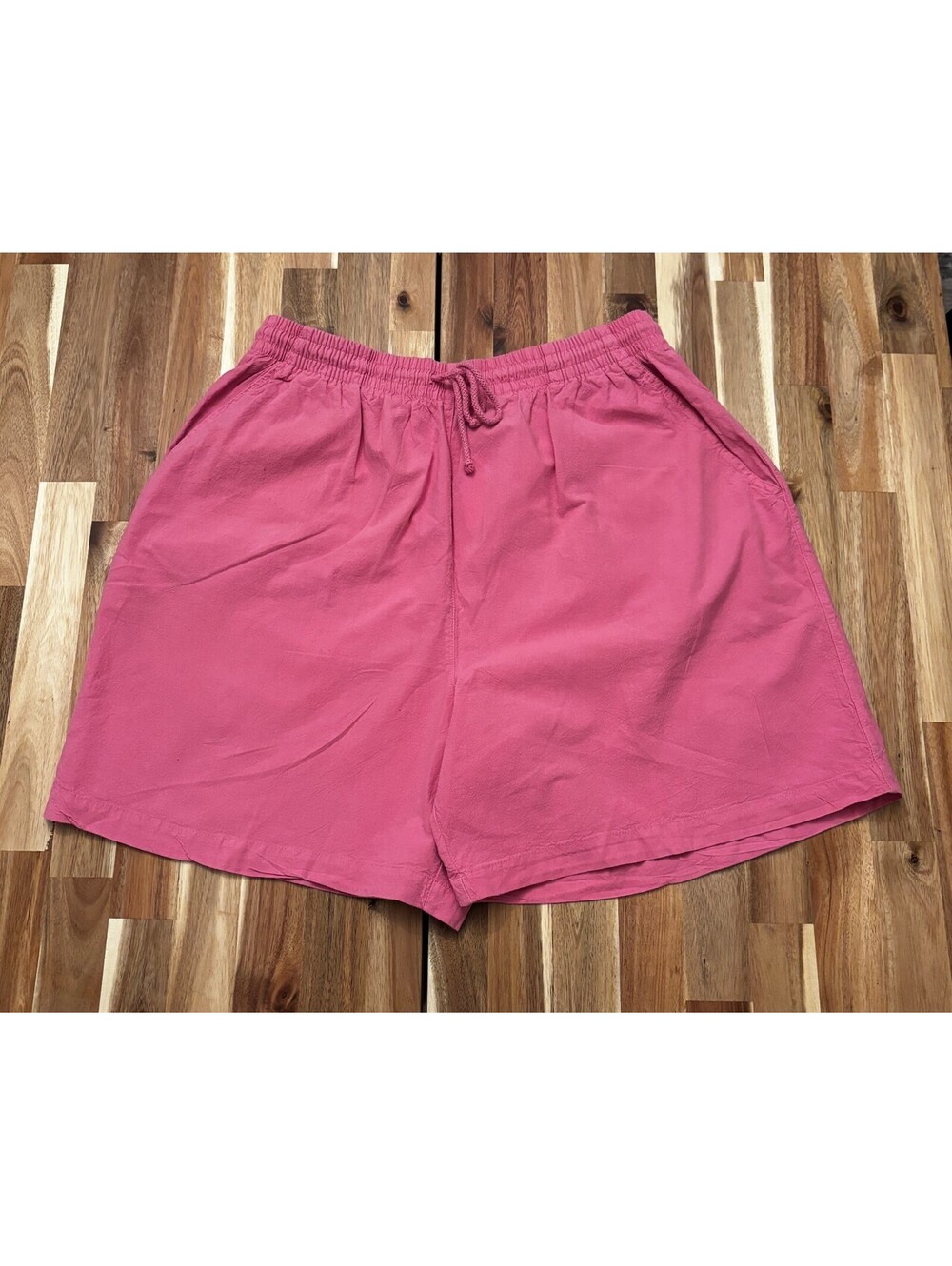 Vintage Erika & Co Shorts Women XL Raspberry Pink NWT Elastic Waist (2113)